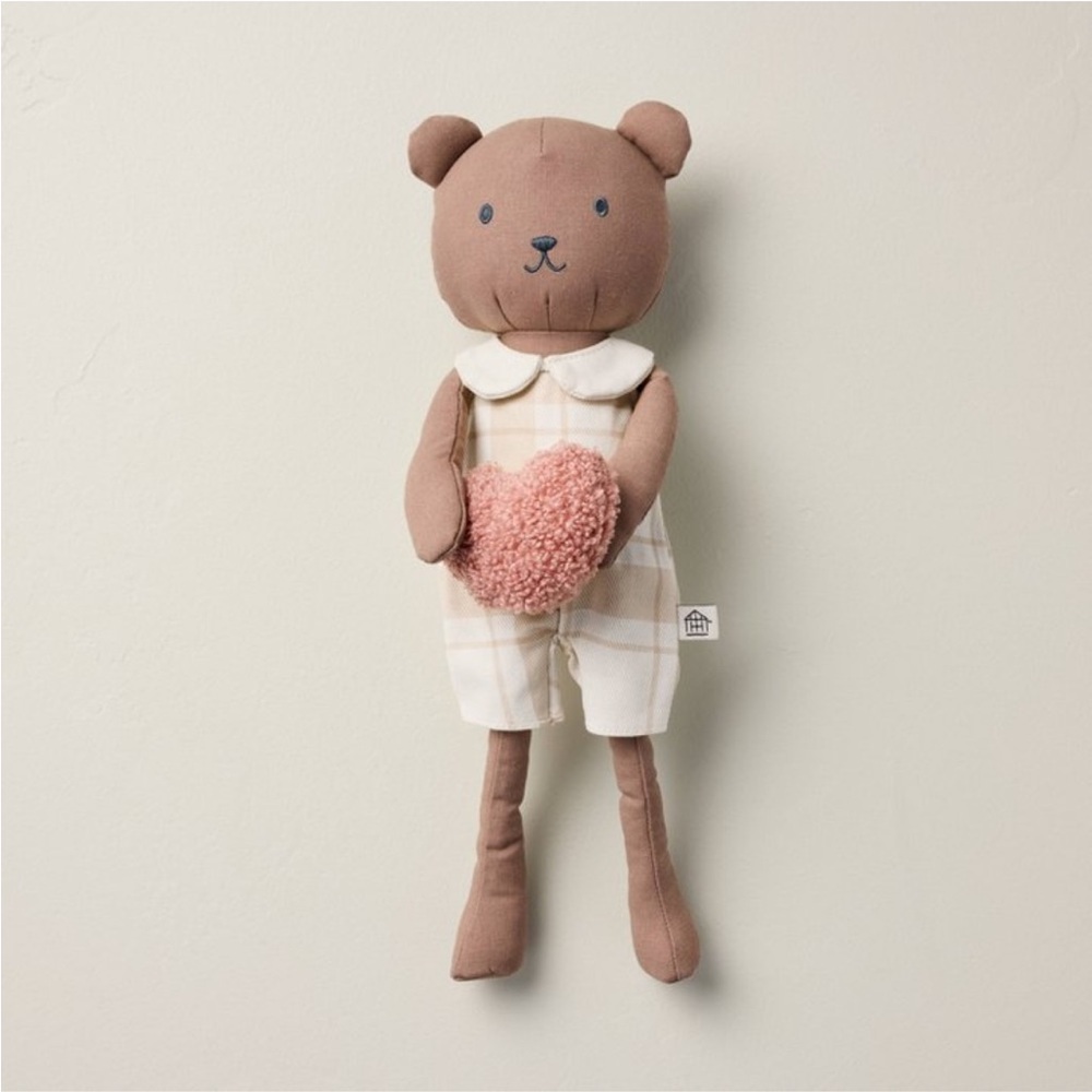 Hearth & Hand Magnolia Toy Valentine's Day Heart Bear Stuffed Animal